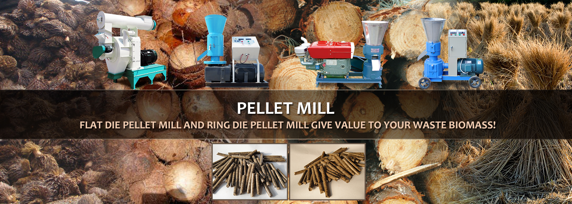 4500W Pellet Press Animal Feed Wood Pellet Mill Biomass Pellet Machine  40-50kg/h