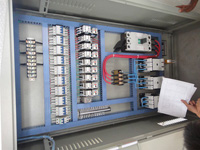 details of electric control cabinet