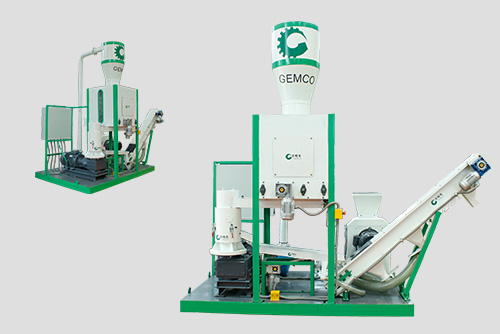 250-350kg/h Movable Pellet Plant