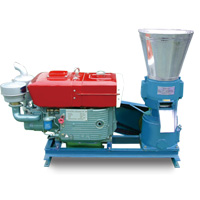 biomass pellet mill with diesel engine