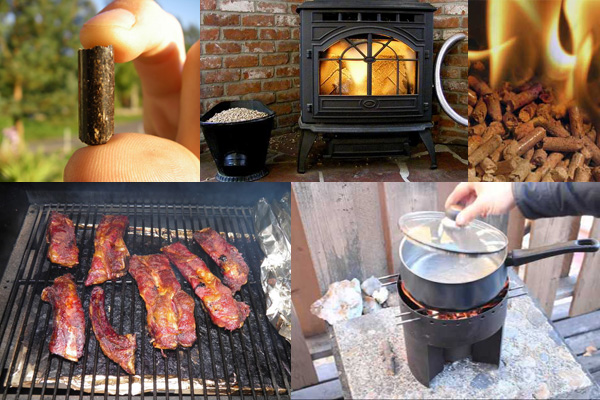 different applications of wood pellets