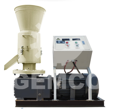 rotating roller flat die pellet mill