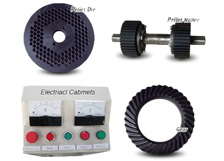 some spare parts of mobile pellet machine