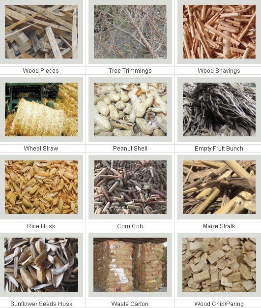 various raw materials