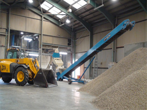 wood pellets storage